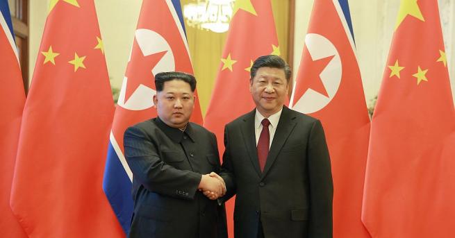 Севернокорейският лидер Ким Чен ун се е срещнал с китайския президент