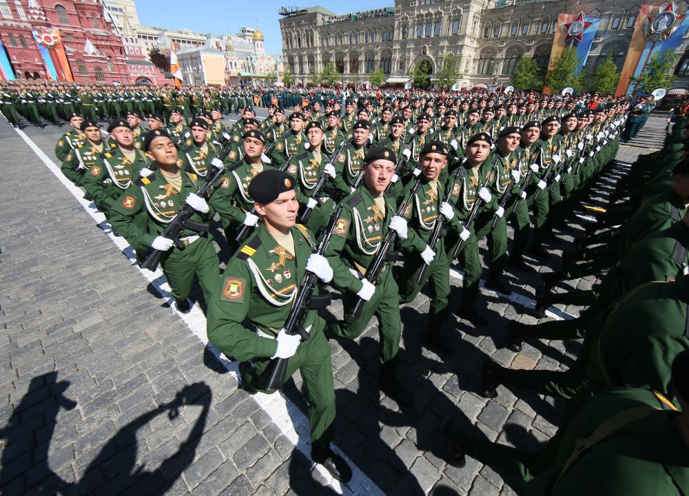 На Червения площад в Москва се проведе ежегодният парад, отбелязващ съветската победа над нацистите