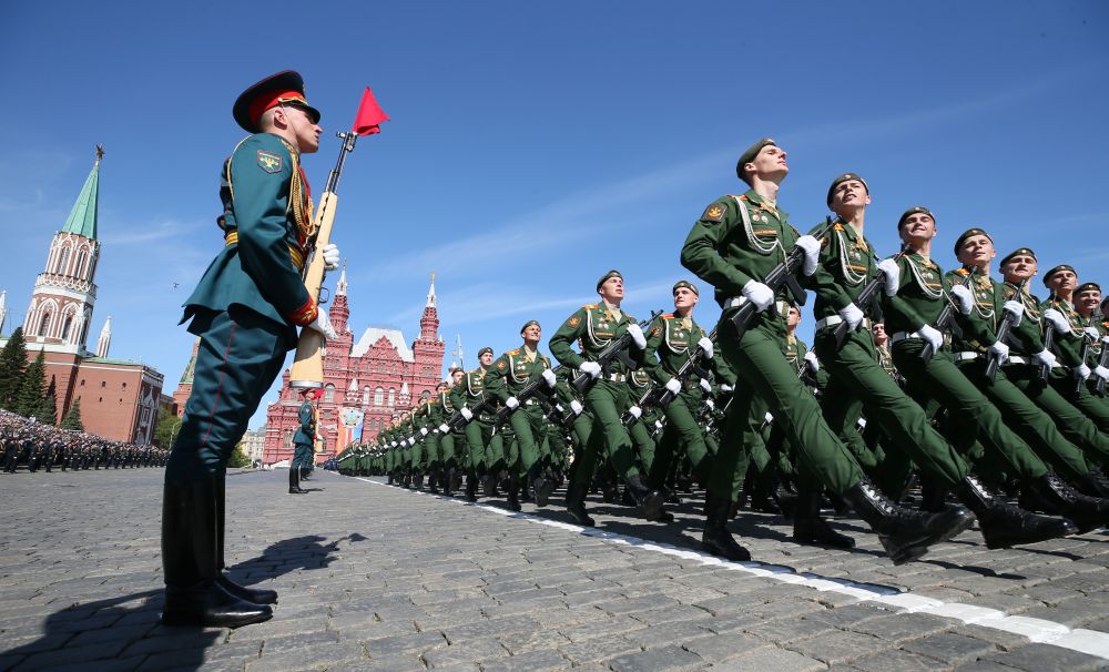 На Червения площад в Москва се проведе ежегодният парад, отбелязващ съветската победа над нацистите