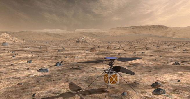 НАСА оповести плановете си да изпрати малък хеликоптер на Марс