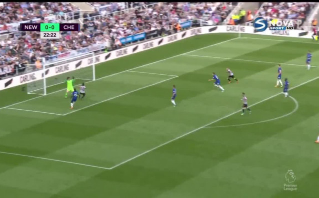 Нюкасъл Челси 1 0 първо полувреме 38 и кръг Висша