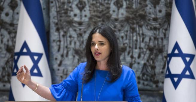 Израелската министърка на правосъдието Аелет Шакед определи днес американския резидент