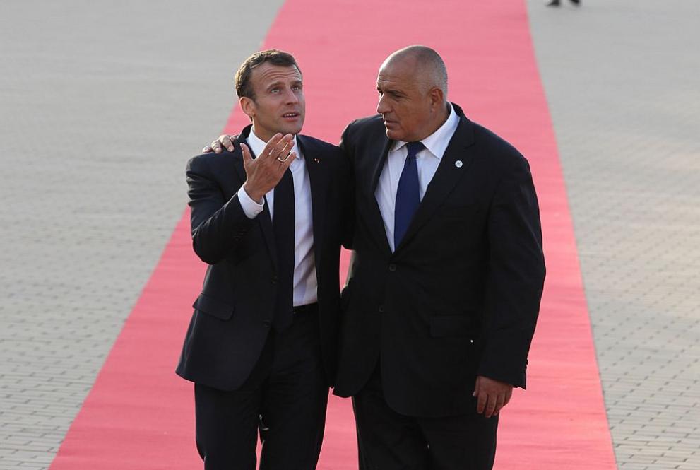  Бойко Борисов и президентът на Франция Еманюел Макрон 