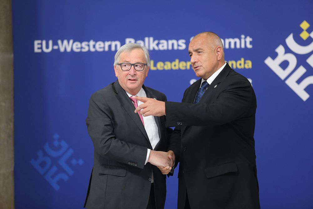 Бойко Борисов и председателят на Европейската комисия Жан-Клод Юнкер