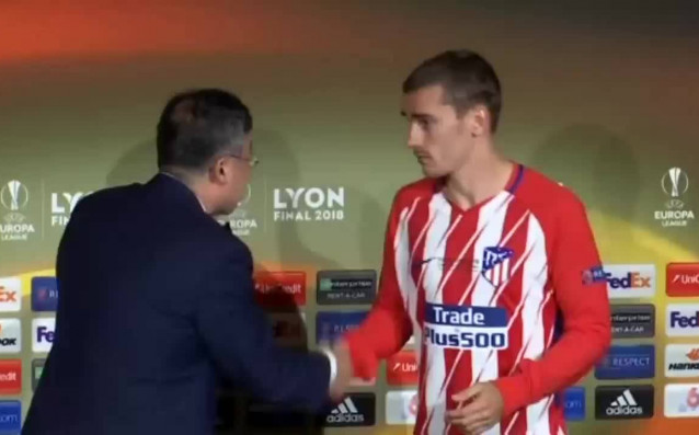 Футболистът на Атлетико Мадрид Антоан Гризман бе определен за MVP
