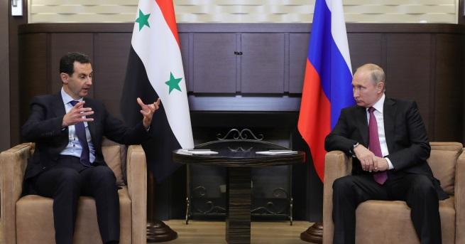Сирийският президент Башар Асад е на работно посещение в Русия