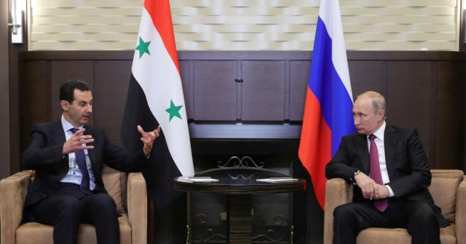 Руският президент Владимир Путин обсъди днес по телефона със сирийския
