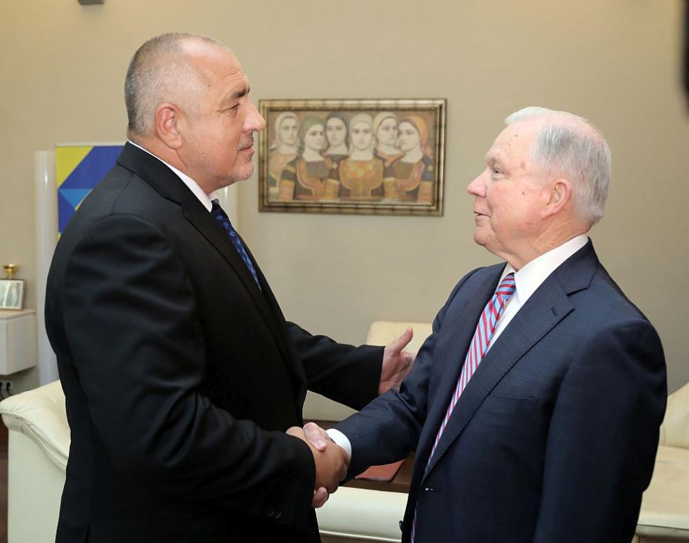 Премиерът Бойко Борисов се срещна с министъра на правосъдието и главен прокурор на САЩ Джеф Сешънс