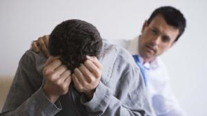 тъга самота депресия мъж