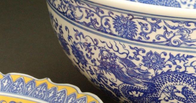 Керамична купа изготвена специално за китайския император Юнчжън от династията