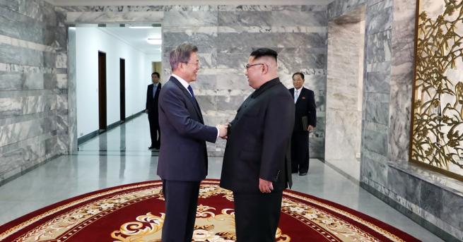 Севернокорейският лидер Ким Чен-ун днес се срещна отново с южнокорейския