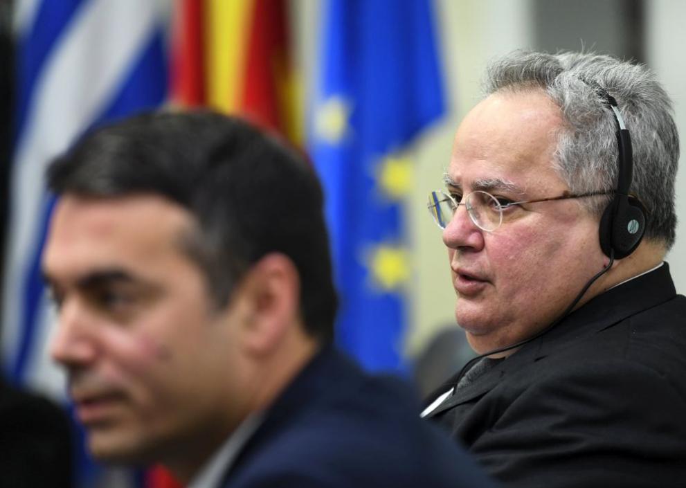  Външните министри на Гърция и Македония Никос Кодзияс и Никола Димитров 