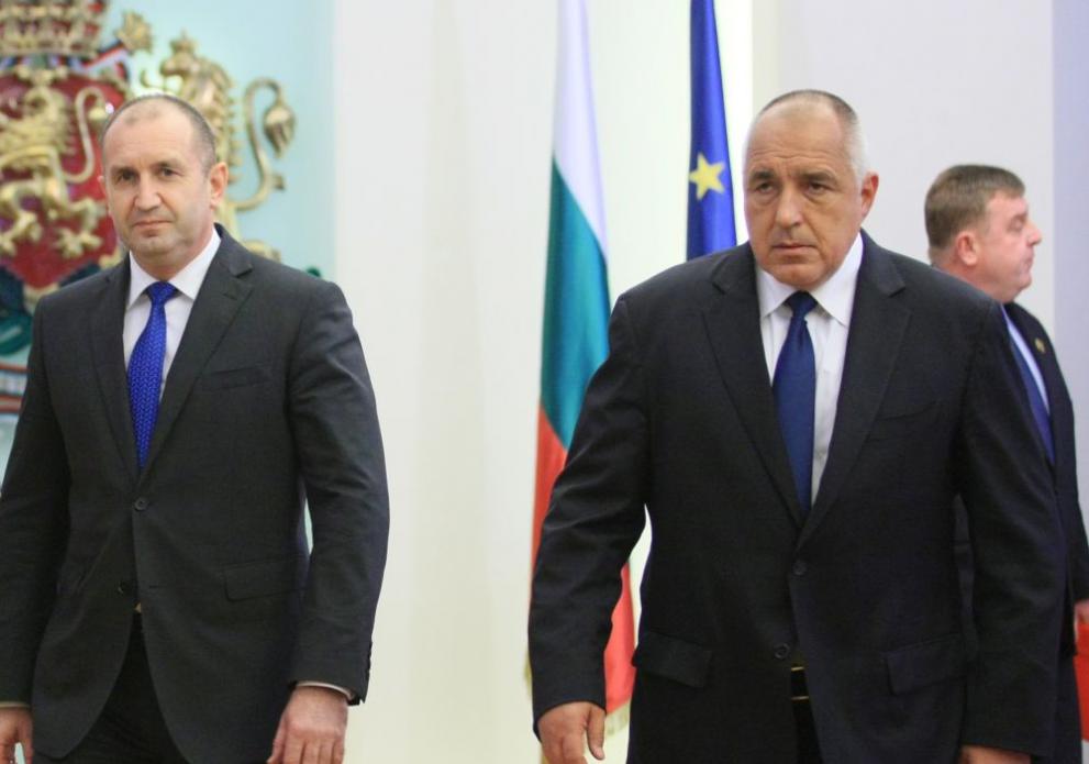 Премиерът Бойко Борисов и президентът Румен Радев