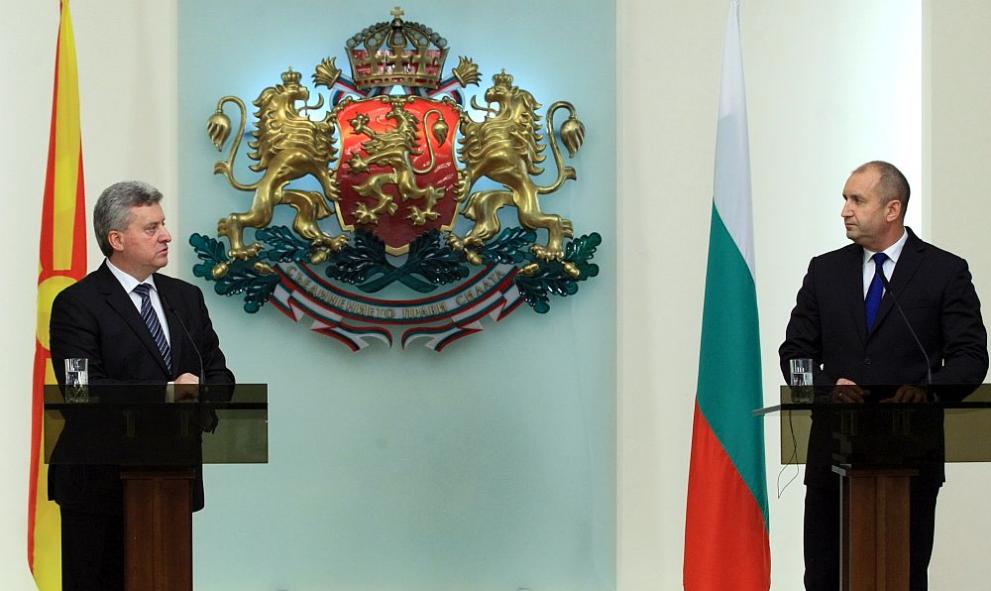  Пресконференция на президента Румен Радев и македонския му сътрудник Георге Иванов 