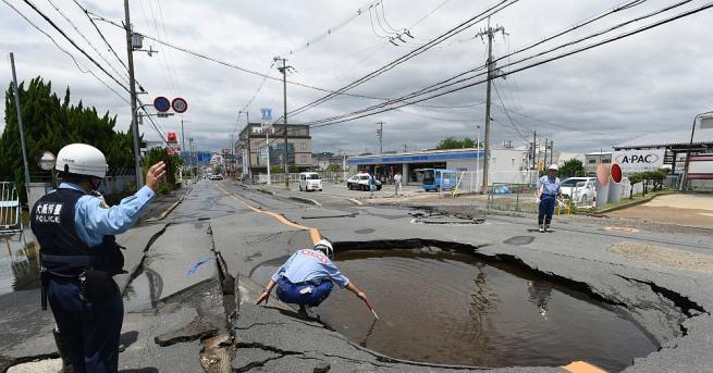 Над 300 човека са пострадали при силното земетресение в Япония