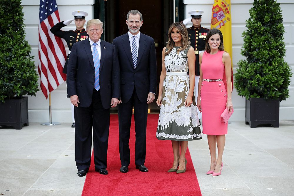 Първата дама на САЩ Мелания Тръмп и кралицата на Испания Летисия затвърдиха впечатленията за изключителния си стил.