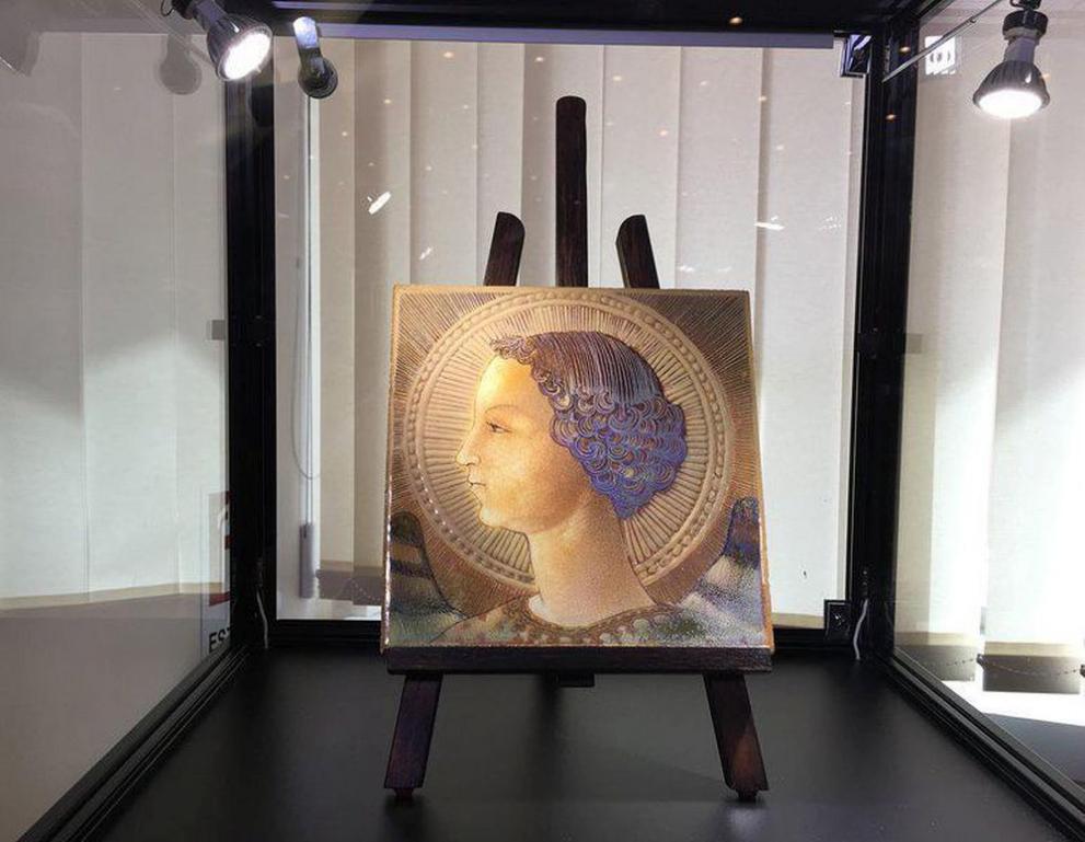Плочката, която се смята за най-ранната творба на Леонардо да Винчи