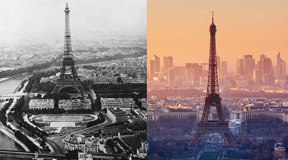 Париж, Франция - 1953 vs. 2018