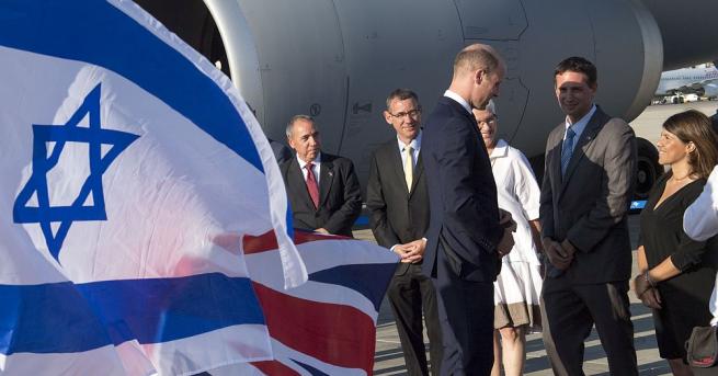 Принц Уилям пристигна в Израел първата официална визита на