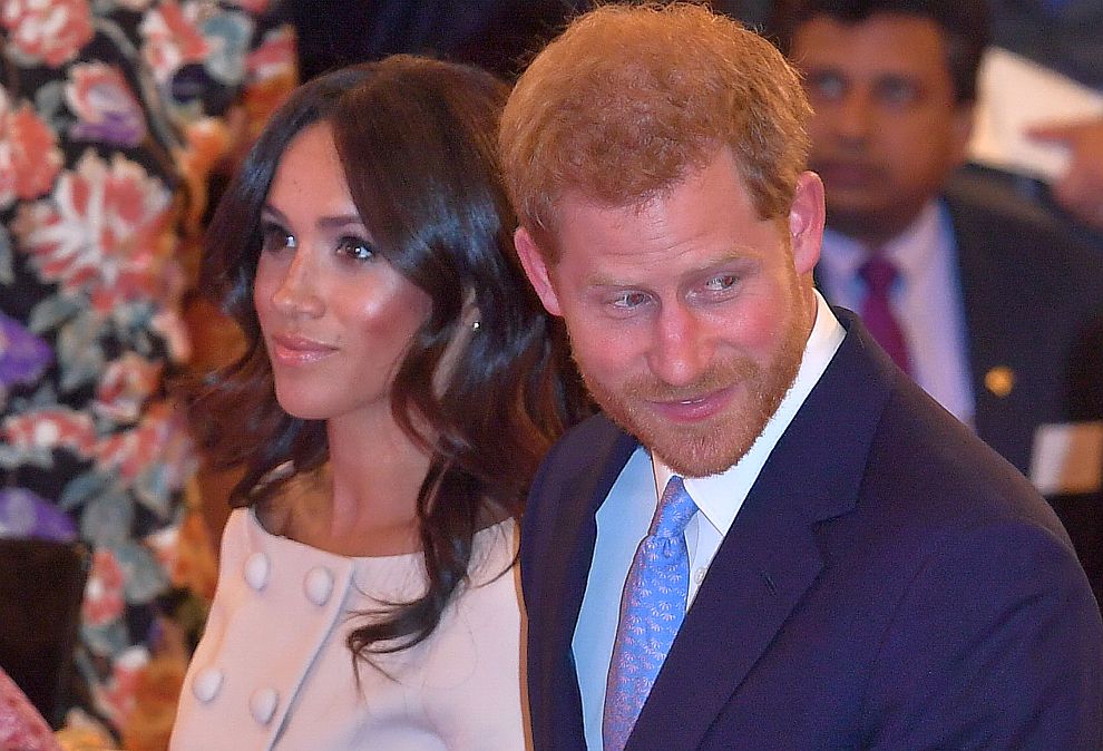 Принц Хари и херцогиня Меган на прием в Бъкингамския дворец