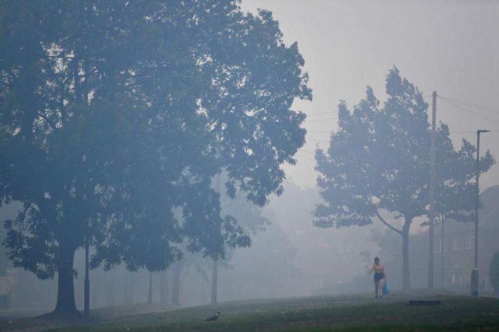  огромен пожар във Англия 