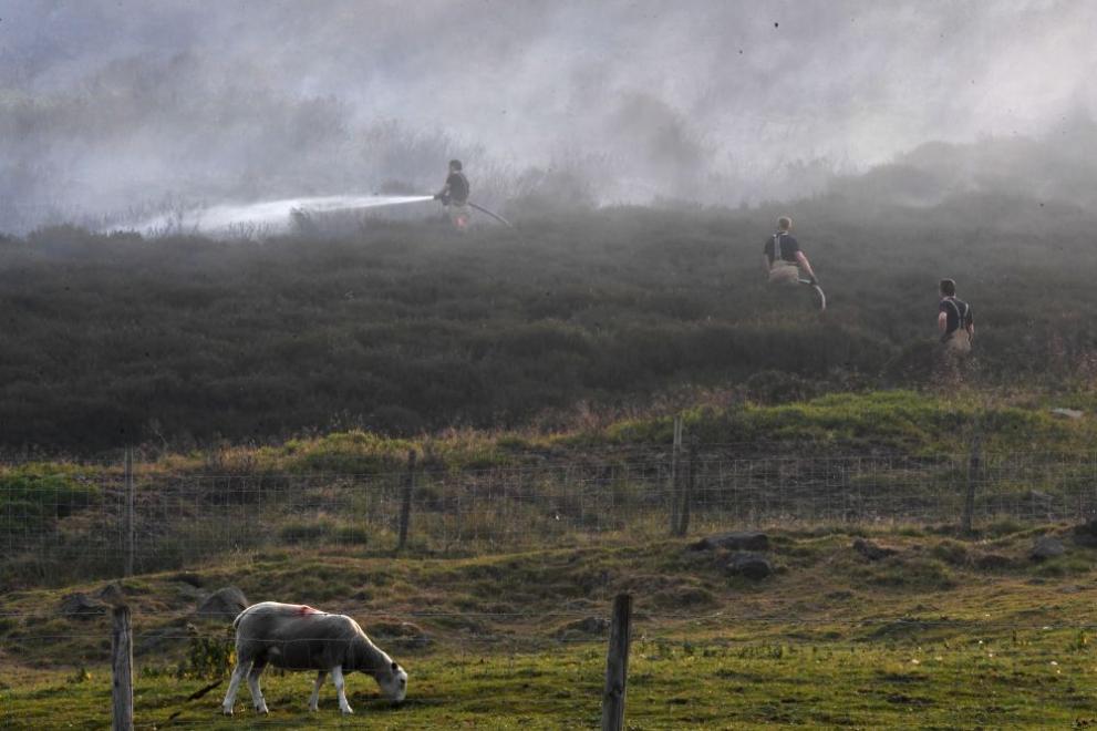 огромен пожар във Англия 