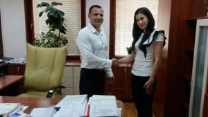 Ваня Георгиева прие поздравления от Иван Кирков