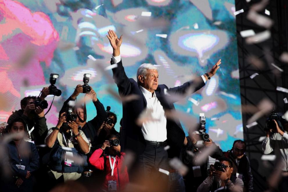 Новоизбраният президент на Мексико Андрес Мануел Лопес Обрадор