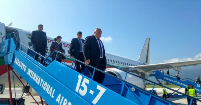 Премиерът Бойко Борисов пристигна в Сараево където ще се срещне