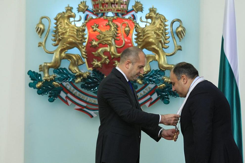  Президентът Румен Радев и посланикът на Република Кипър у нас Ставрос Августидис 