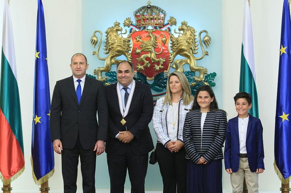  Президентът Румен Радев и посланикът на Република Кипър у нас Ставрос Августидис 