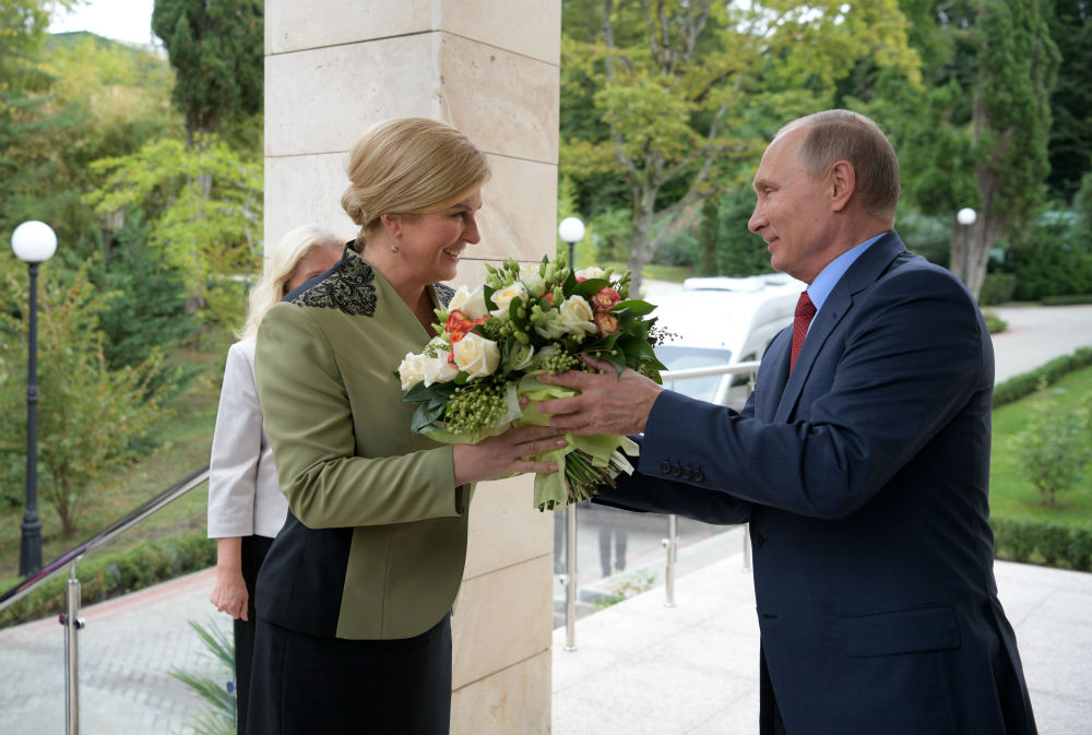 Колинда Грабар-Китарович с Владимир Путин