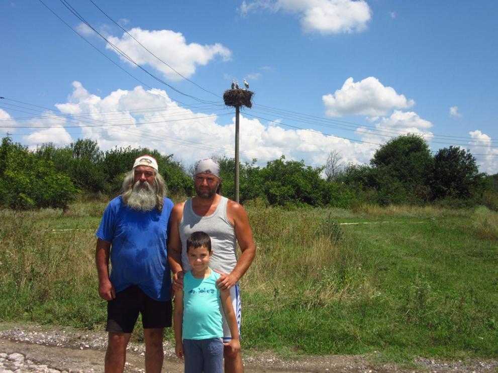Великан, щъркели