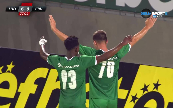 Лудогорец не спира да бележи, Швиерчок пак вкара