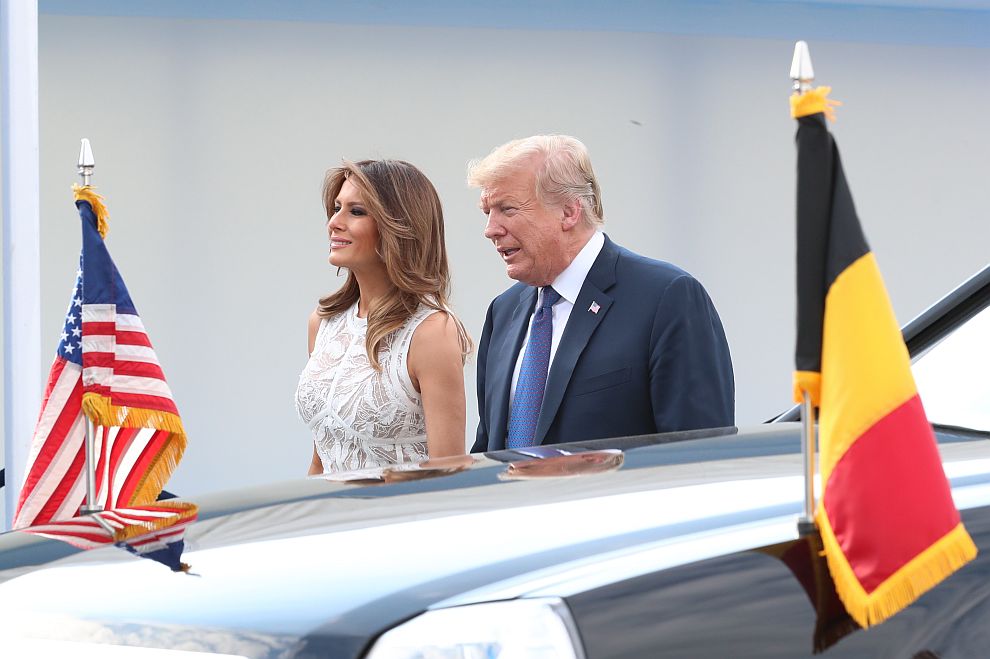 Президентът на САЩ Доналд Тръмп със съпругата си Мелания