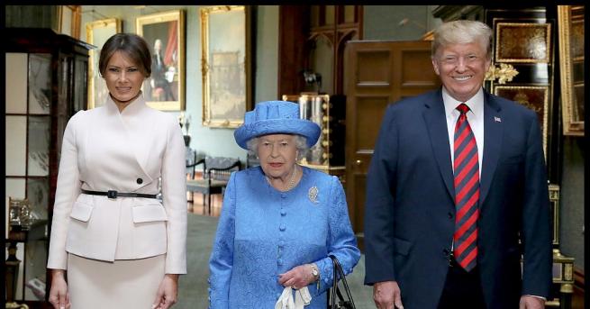 Американският президент Доналд Тръмп се срещна с британската кралица Елизабет