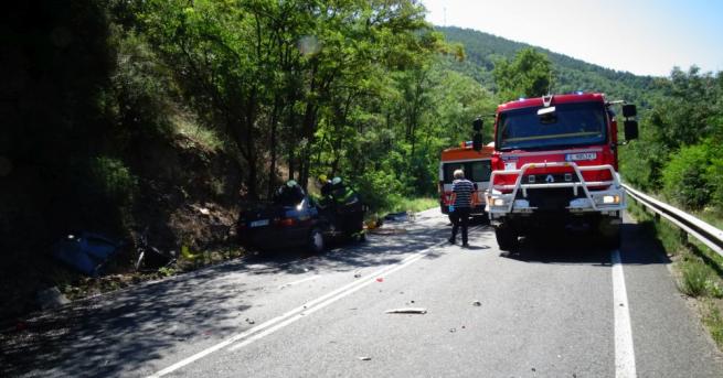 Мъж загина при тежка катастрофа в Кресненското дефиле съобщи МВР