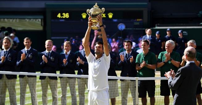 Сръбският тенисист Новак Джокович победи Кевин Андерсън в три сета
