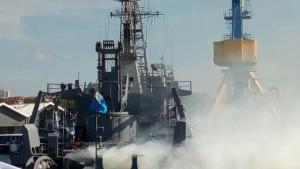 пожар кораб Бургас