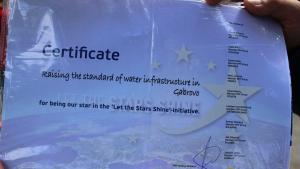 Евродепутатът Андрей Новаков връчи сертификат за отличие на Община Габрово