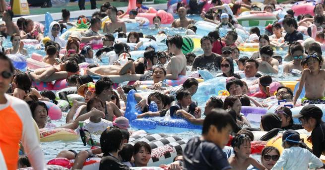 През първата половина на този месец горещините в Япония са