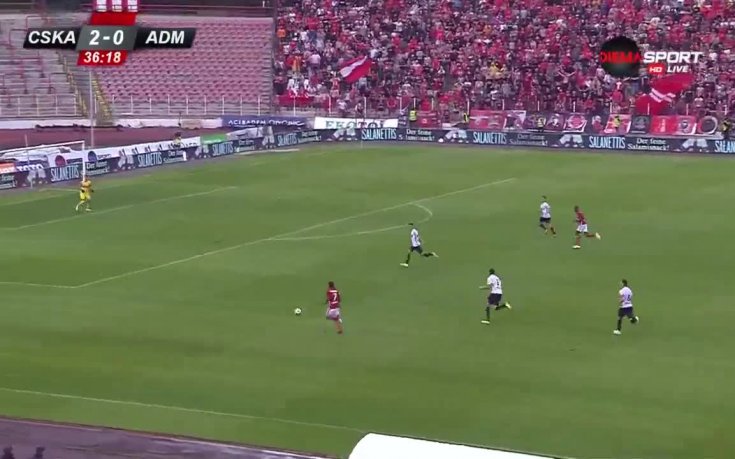 ЦСКА - Адмира 3:0 /първо полувреме/