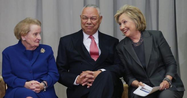 Трима бивши държавни секретари на САЩ Хилари Клинтън Мадлин