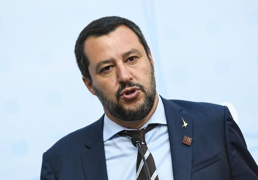 Италианският министър на вътрешните работи Матео Салвини