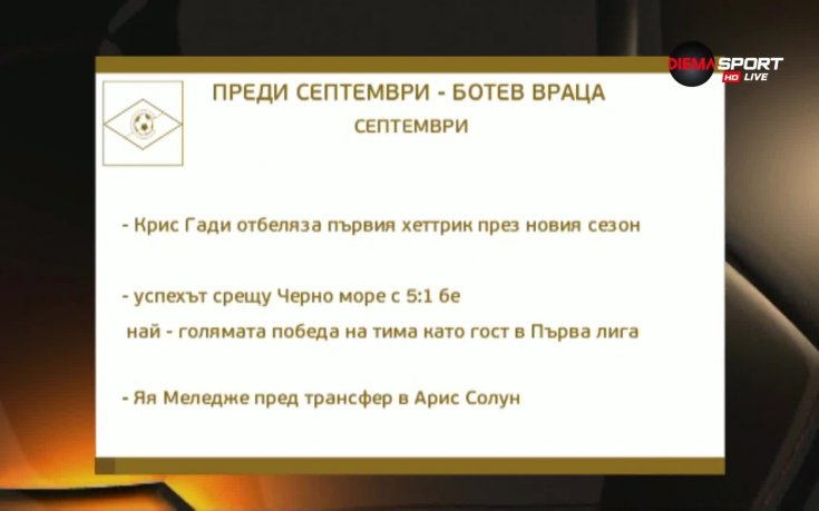 Септември се цели в нов успех, Ботев Враца в първа победа