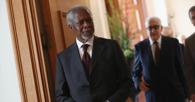 Бившият генерален секретар на ООН Кофи Анан лауреат на Нобелова