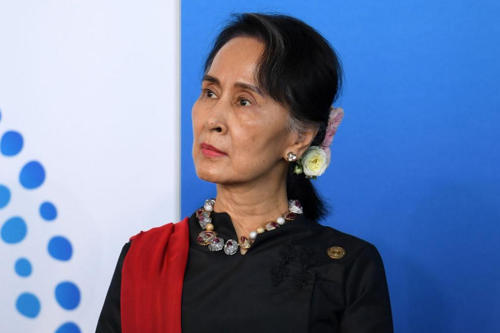 Бившата ръководителка на Мианма Аун Сан Су Чжи, задържана след