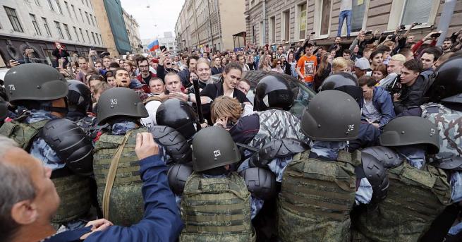 Общоруските протести срещу вдигането на пенсионната възраст по инициатива на