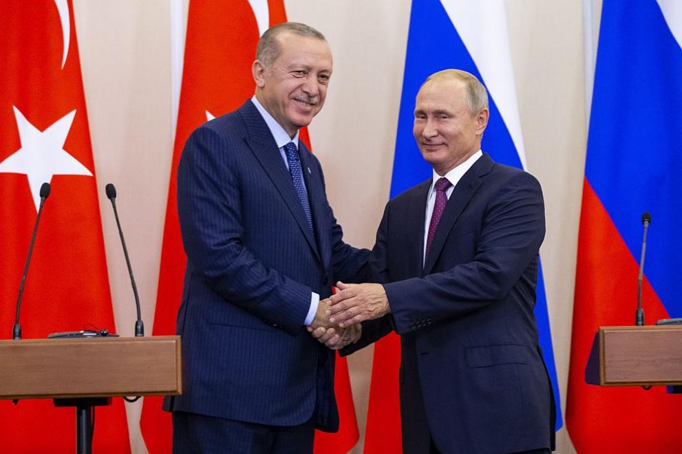 Руският президент Владимир Путин и турският си колега Реджеп Тайип Ердоган