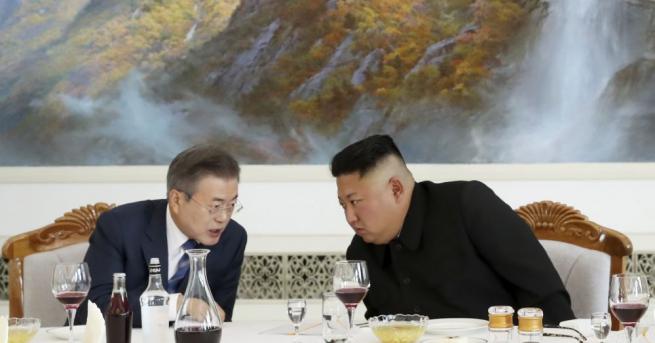 Южнокорейският президент Мун Дже ин посети в Пхенян известния ресторант Оннюнгван